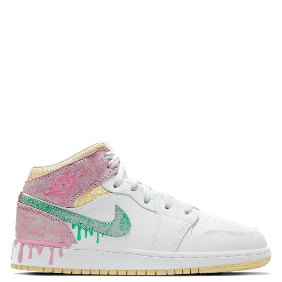 Air Jordan 1 Mid GS ‘Paint Drip’