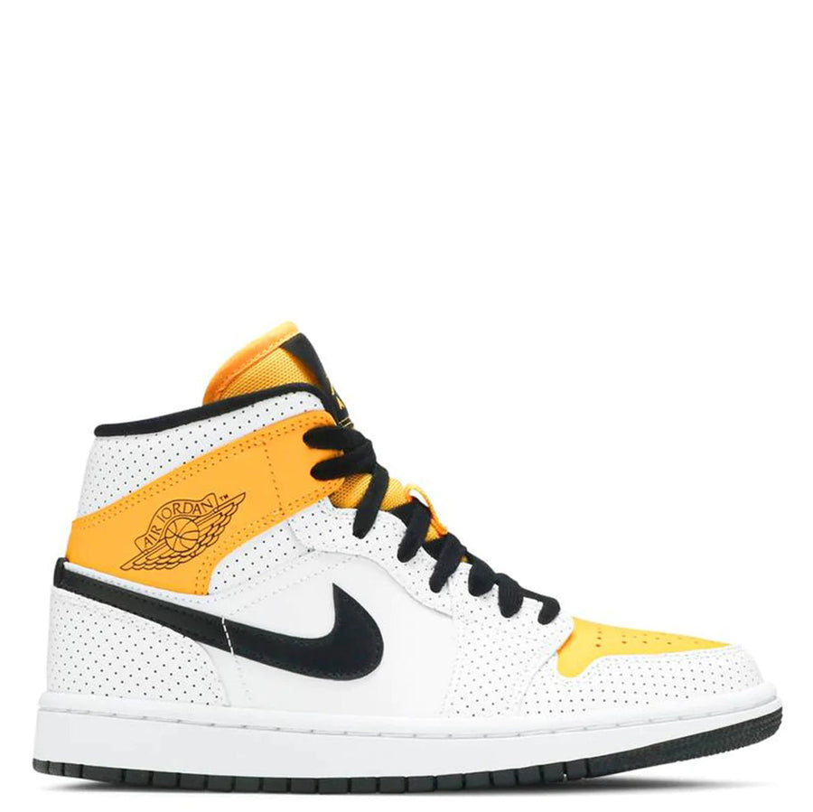 Air Jordan 1 Mid ‘Perforated White University Gold’